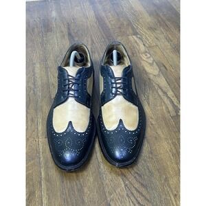 Paul Fredrick  two-tone spectator wingtip dress shoes Retro Jazz Size 11